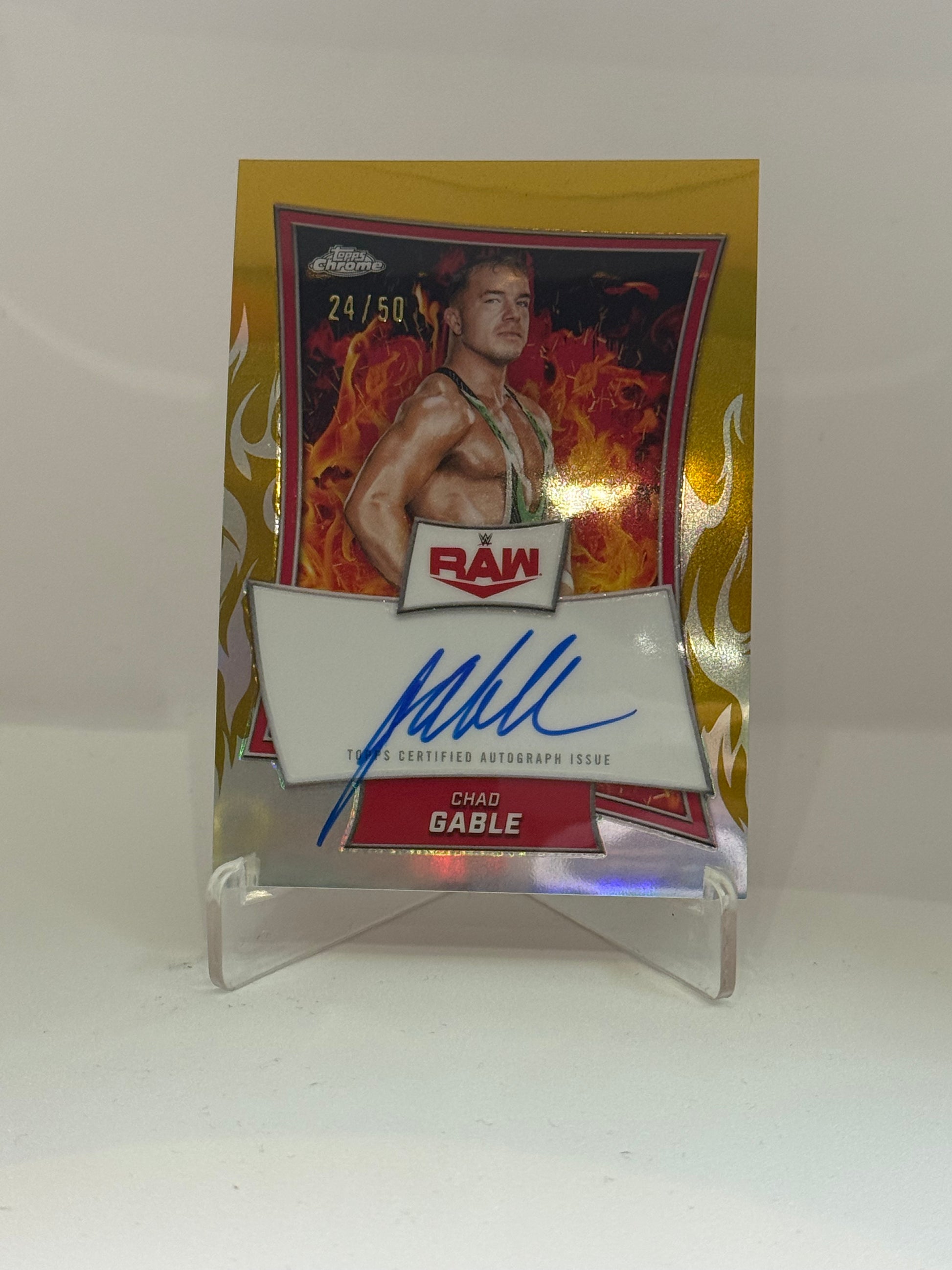 CHAD GABLE - TOPPS CHROME 2025 - AUTO 24/50 - WWE