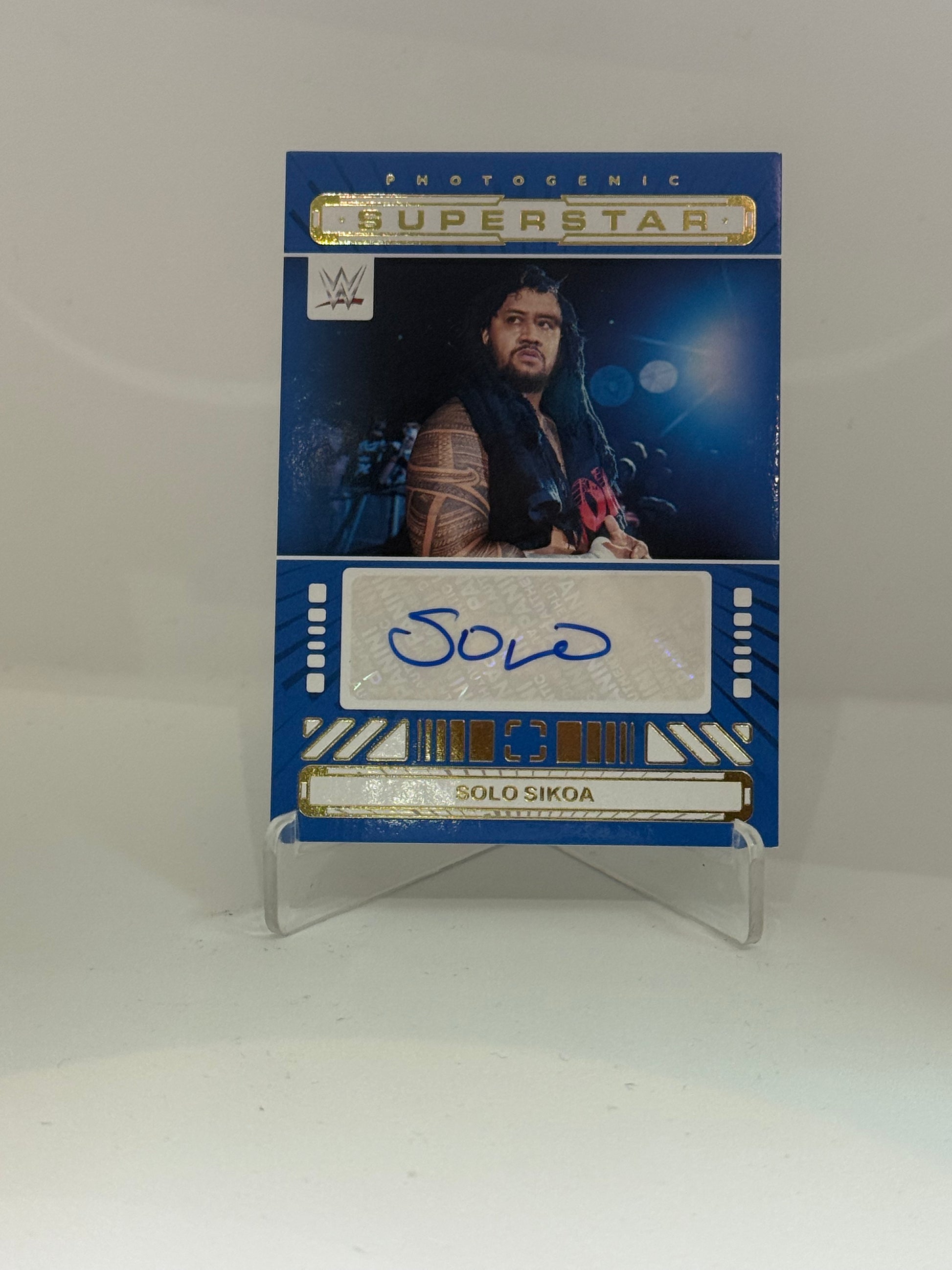 SOLO SIKOA - PANINI PHOTOGENIC - AUTO  - WWE