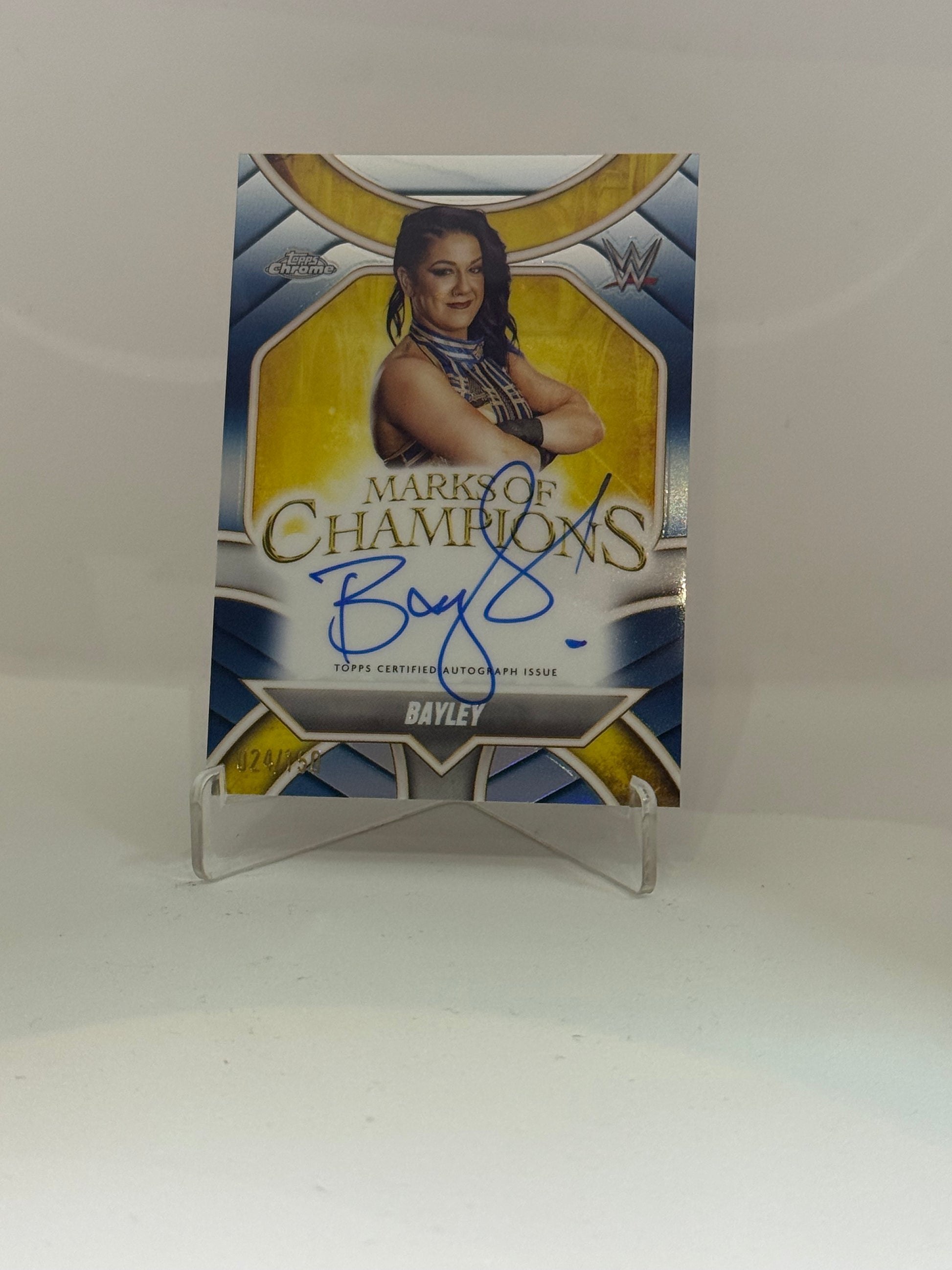 BAYLEY - TOPPS CHROME 2025 - AUTO 024/150 - WWE
