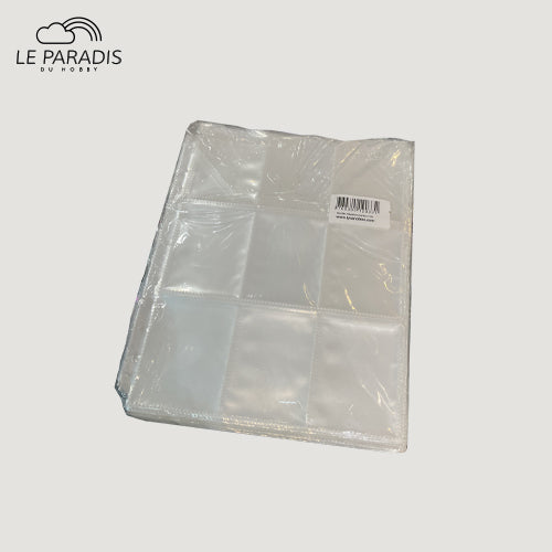 100 Feuilles transparentes 3X3