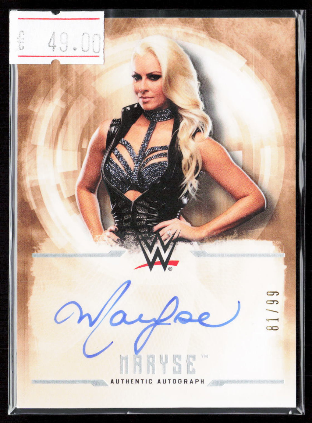 MARYSE - AUTO /99 - 2017 WWE TOPPS UNDISPUTED