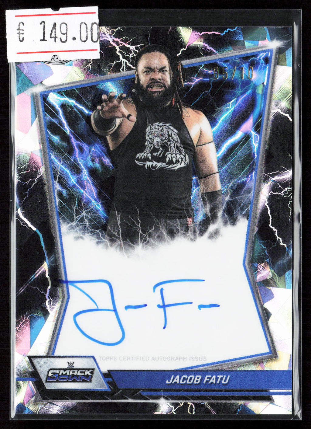 JACOB FATU - AUTO /10 - 2026 TOPPS CHROME WWE