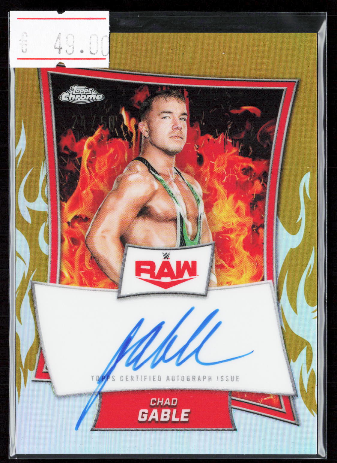 CHAD GABLE - AUTO /50 - 2025 TOPPS CHROME WWE