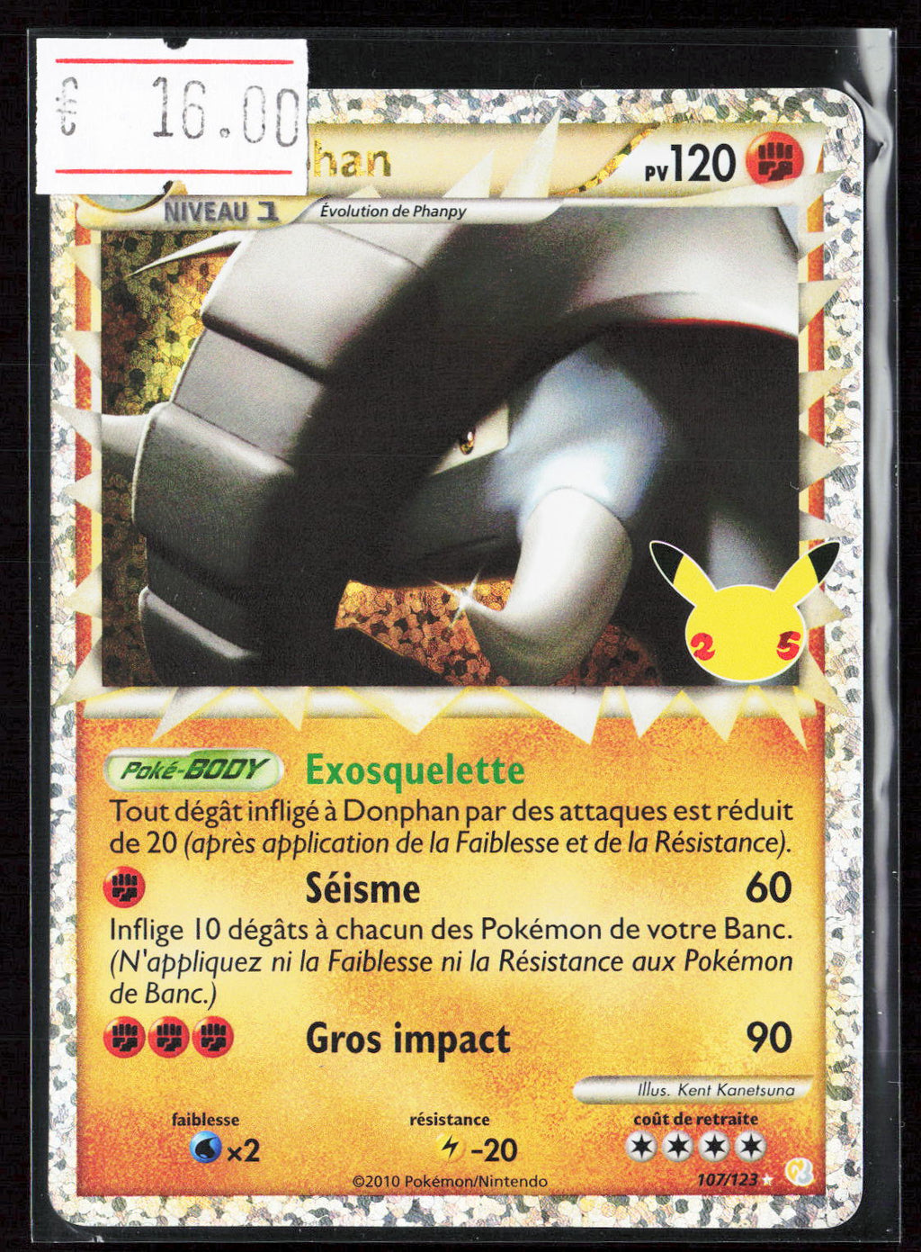 DONPHAN - CELEBRATION  107/123 - POKEMON FR