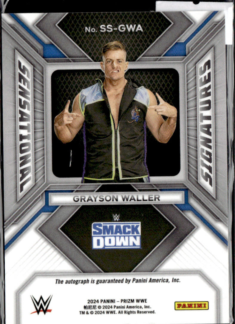 GRAYSON WALLER - AUTO - 2024 PANINI SELECT WWE