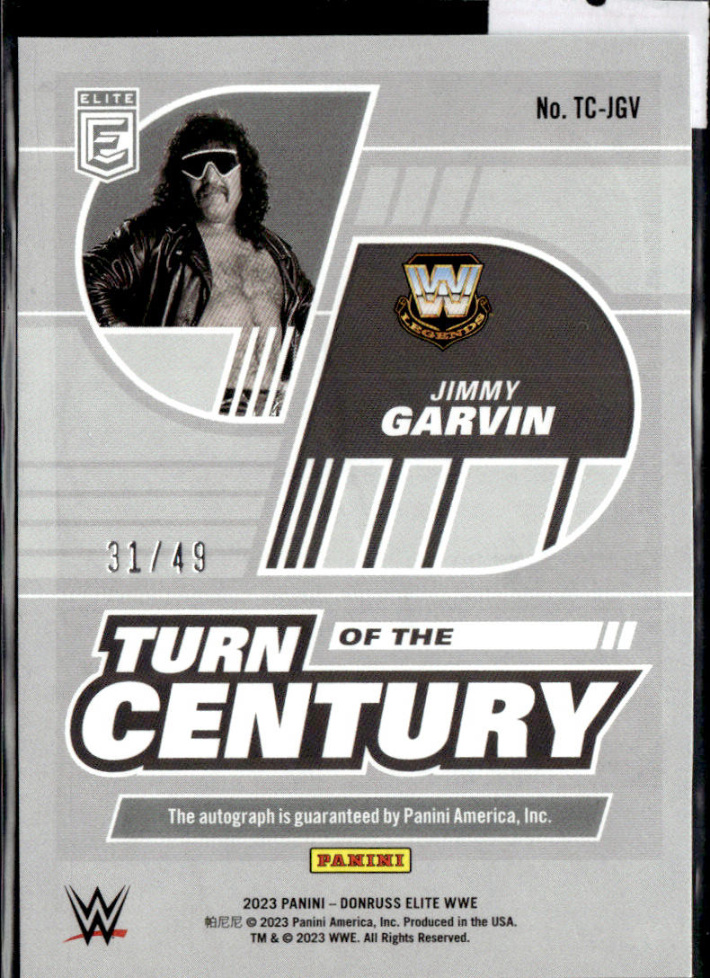 JIMMY GARVIN - AUTO /49 - 2023 PANINI ELITE WWE