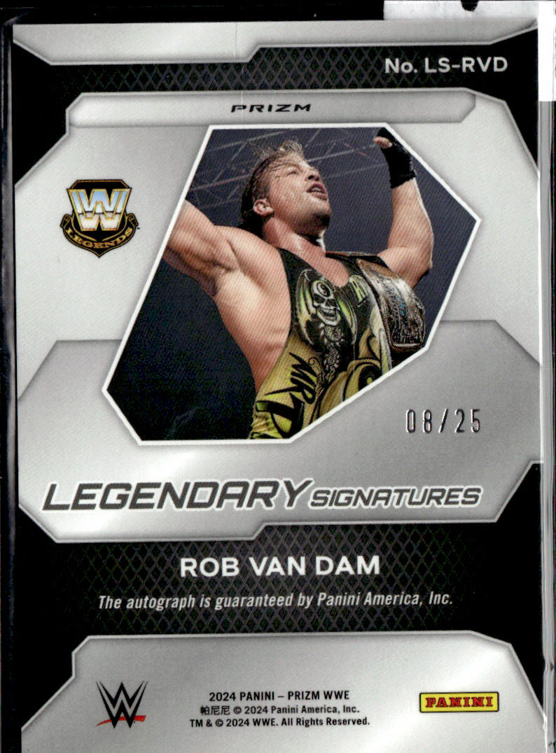 ROB VAN DAM  - AUTO /25 - 2024 PANINI PRIZM WWE