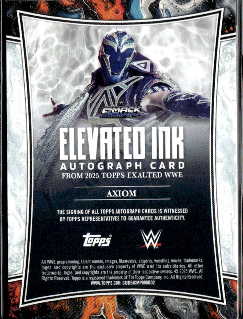 AXIOM - AUTO /99 - 2025 TOPPS EXALTED WWE