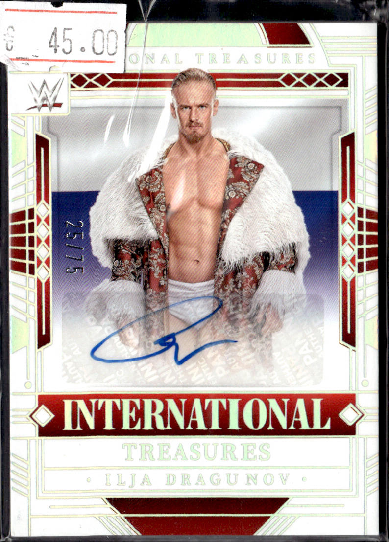 ILJA DRAGUNOV - AUTO /75  - 2024 PANINI WWE