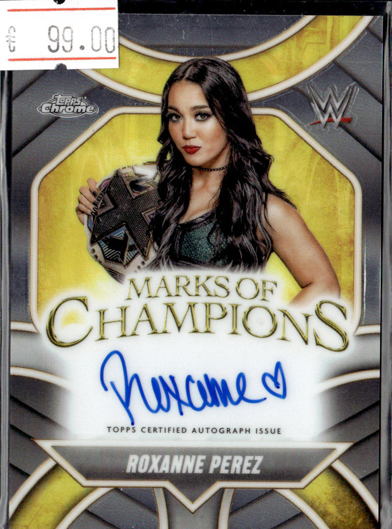 ROXANNE PEREZ -MARKS OF CHAMPIONS  AUTO  - 2025 TOPPS WWE