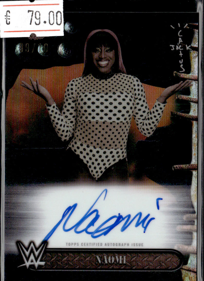 NAOMI - AUTO /10 - 2025 TOPPS CACTUS JACK WWE