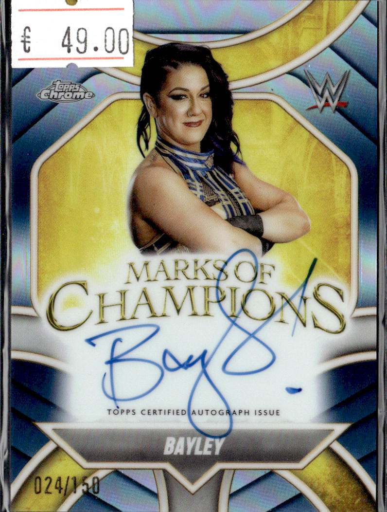 BAYLEY - MARKS OF CHAMPIONS AUTO /150 - 2025 TOPPS CHROME WWE