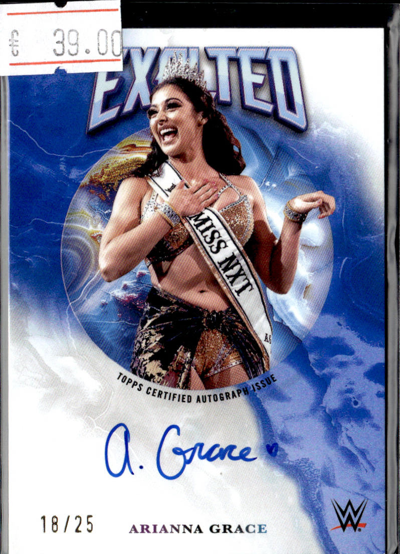 ARIANNA GRACE  - AUTO /25  - 2025 TOPPS EXALTED WWE
