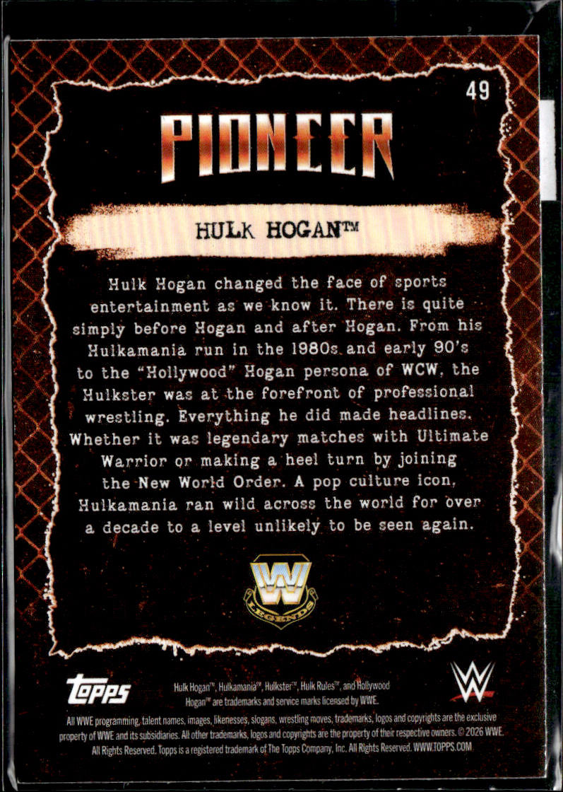 HULK HOGAN - /25 - 2026 TOPPS DECADES