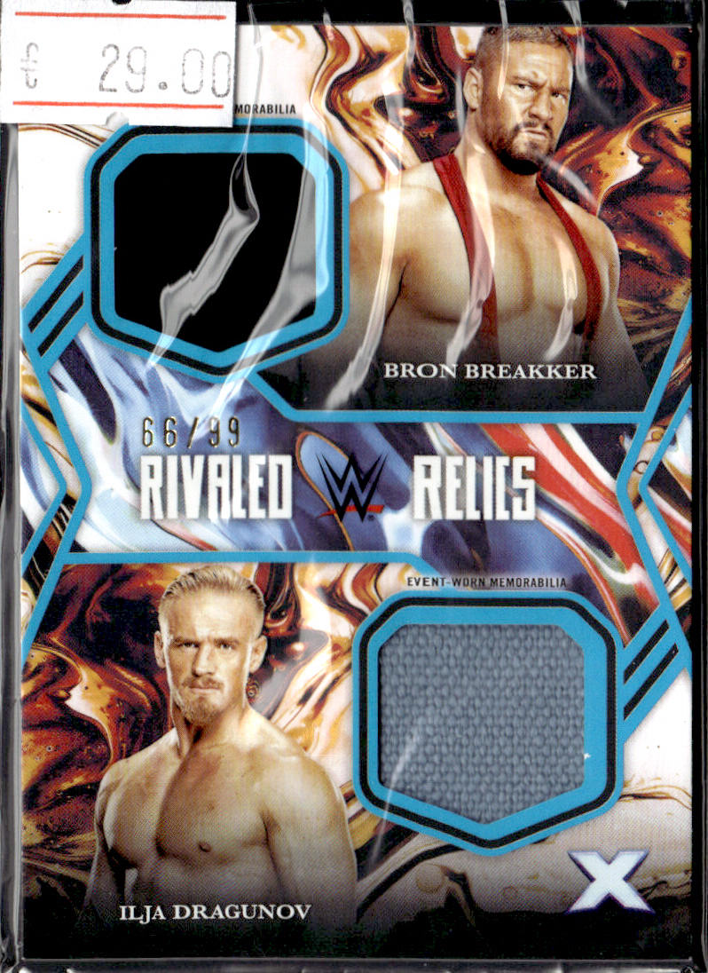 BRON BREAKKER ILJA DRAGUNOV - PATCH /99 - 2025 TOPPS EXALTED WWE