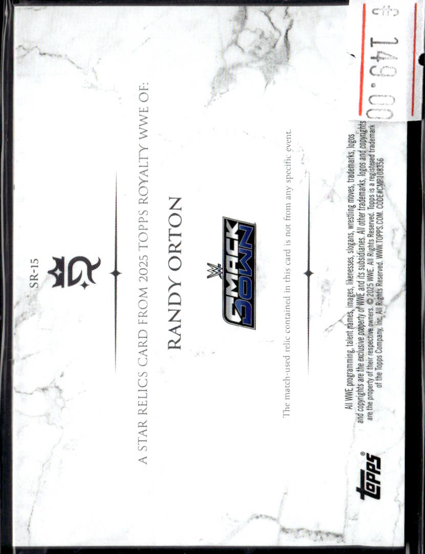 RANDY ORTON - PATCH 10 - 2025 TOPPS ROYALTY WWE