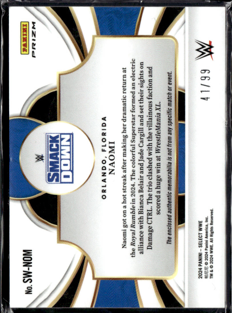 NAOMI - PATCH - 2024 PANINI SELECT WWE