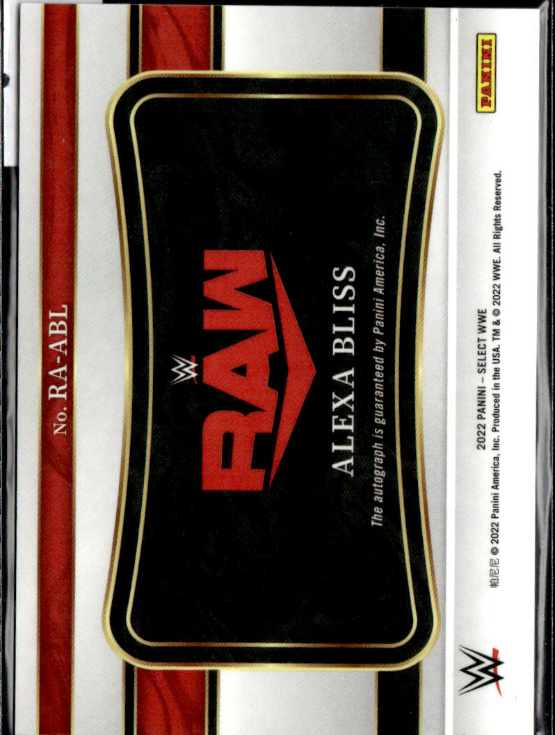 ALEXA BLISS - AUTO - 2022 PANINI SELECT WWE