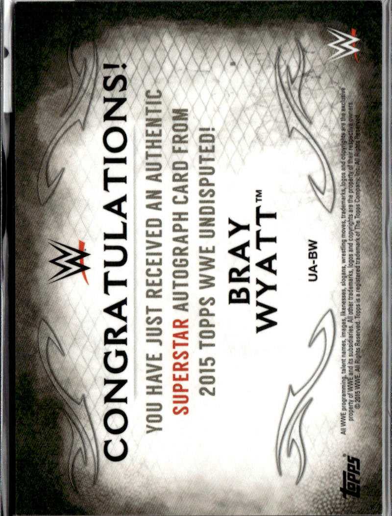 BRAY WYATT - AUTO - 2026 TOPPS CHROME WWE