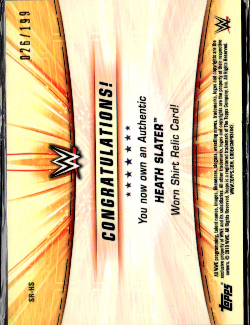 HEAT SLATER - KISS CARD AUTO /199 - 2016 TOPPS WWE