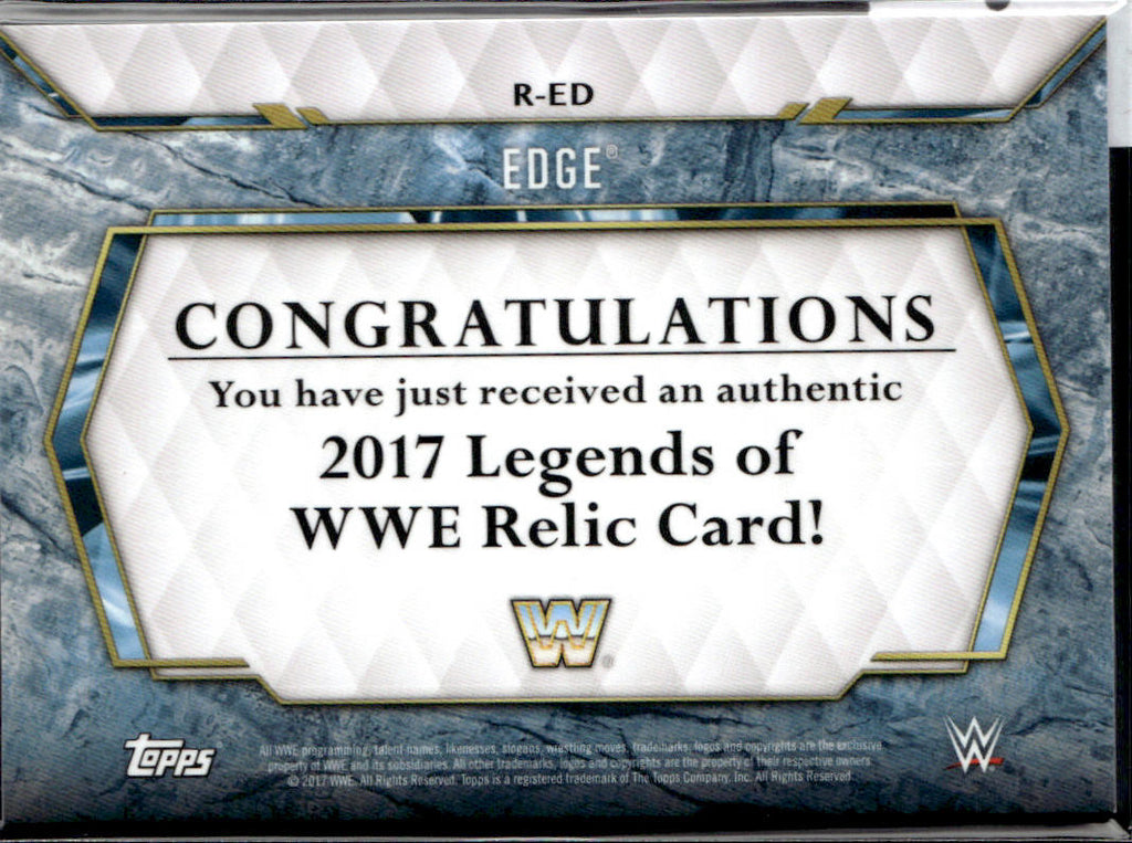 EDGE - PATCH /299 - 2017 TOPPS WWE