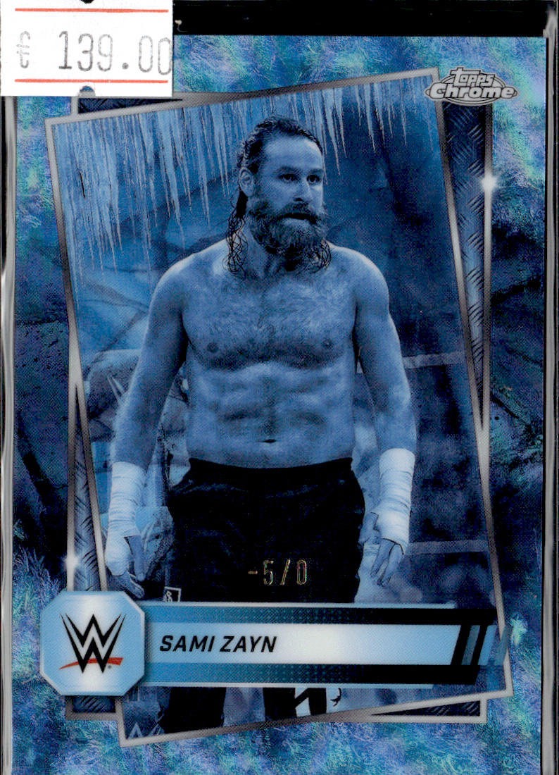 SAMI ZAYN - FROZEN FRACTOR -5/0  - 2025 TOPPS WWE