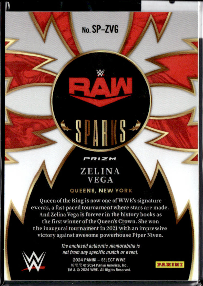 ZELINA VEGA - PATCH - 2024 PANINI SELECT