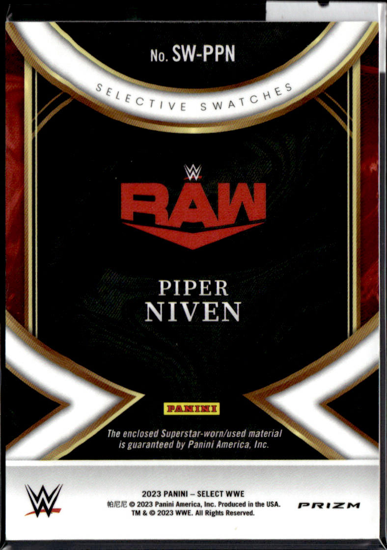 PIPER NIVEN - PATCH - 2023 PANINI SELECT