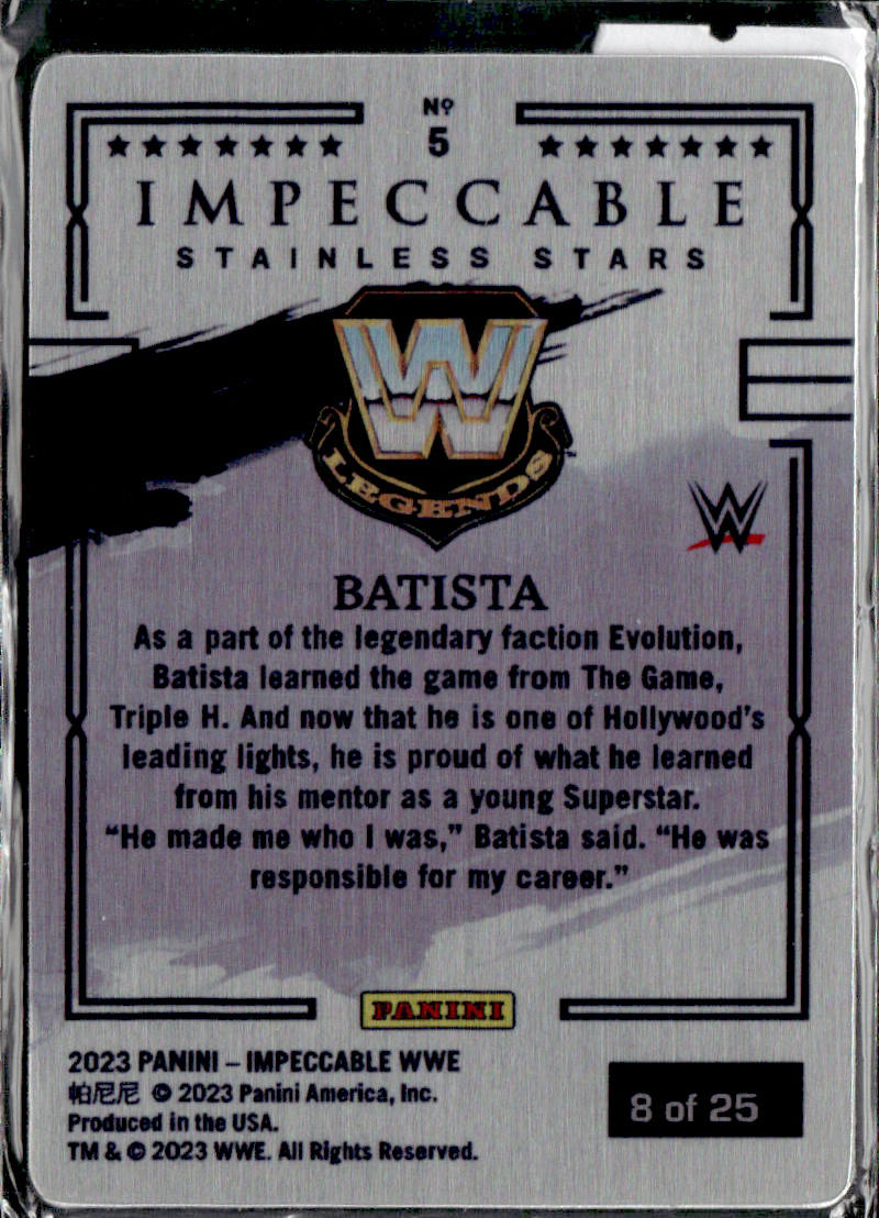 BATISTA - /25 - 2023 PANINI WWE