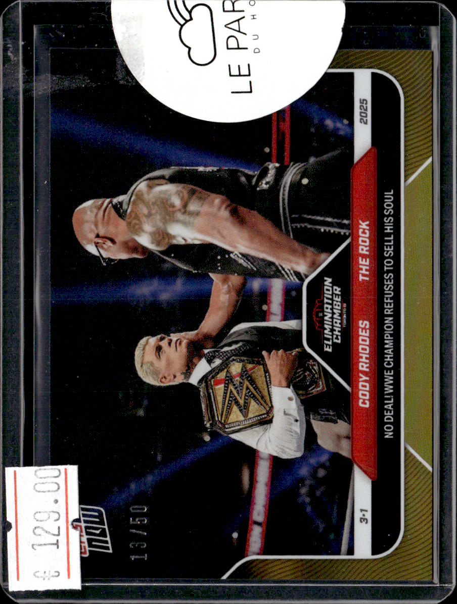 CODY RHODES THE ROCK  - TOPPS NOW /50 - 2025 TOPPS WWE
