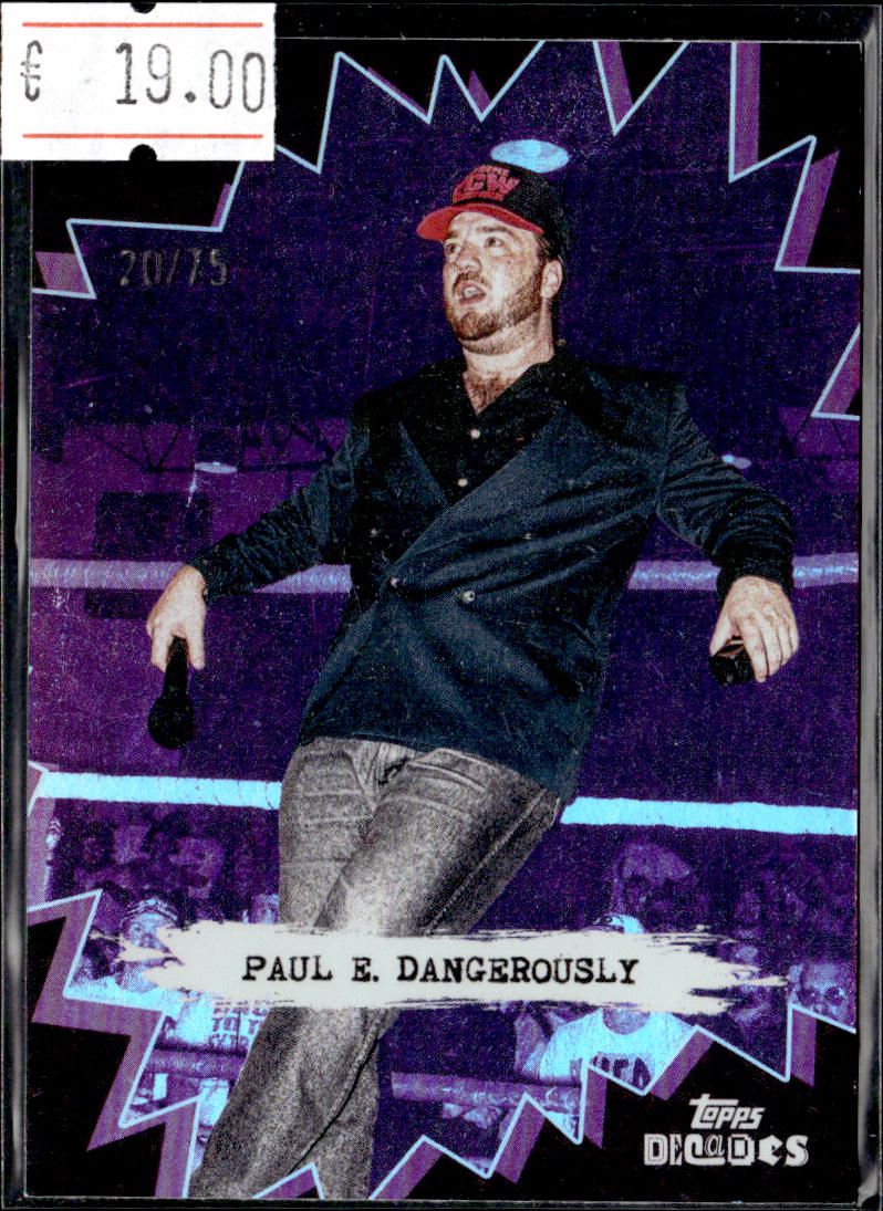 PAUL E. DANGEROUSLY - /75 - 2026 TOPPS DECADES WWE