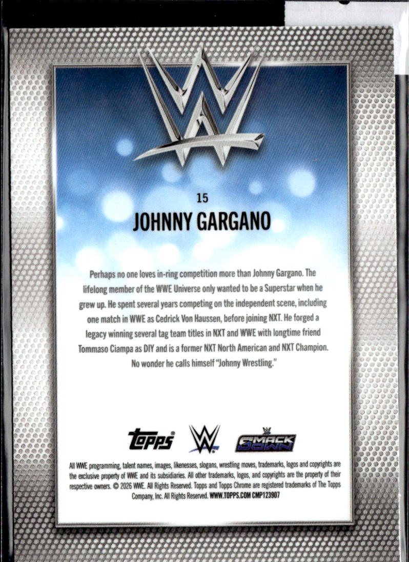 JOHNNY GARGANO - LOGO FRACTOR /99  - 2026 TOPPS FINEST WWE