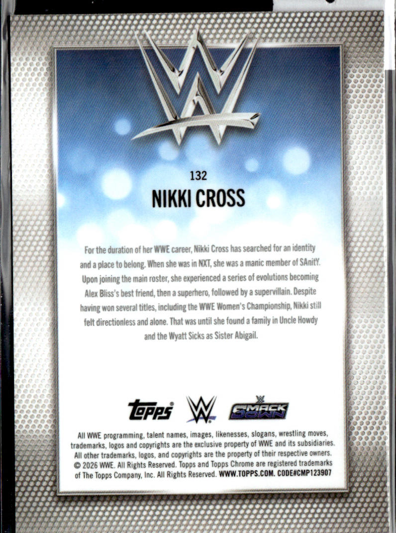 NIKKI CROSS - LOGO FRACTOR /25  - 2026 TOPPS FINEST WWE
