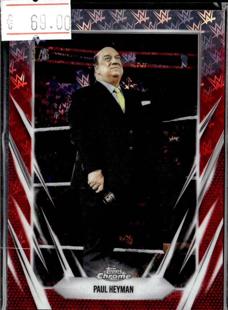 PAUL HEYMAN - LOGO FRACTOR /5  - 2026 TOPPS FINEST WWE
