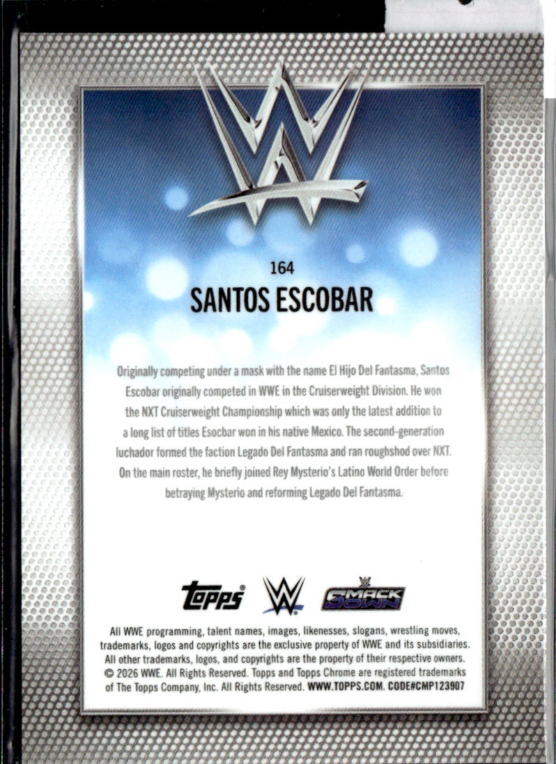 SANTOS ESCOBAR - LOGO FRACTOR /5 - 2026 TOPPS CHROME WWE