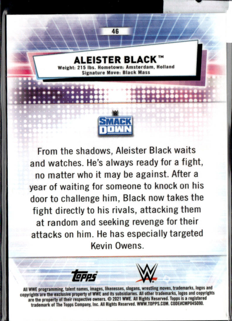 ALEISTER BLACK - /50 - 2021 TOPPS WWE