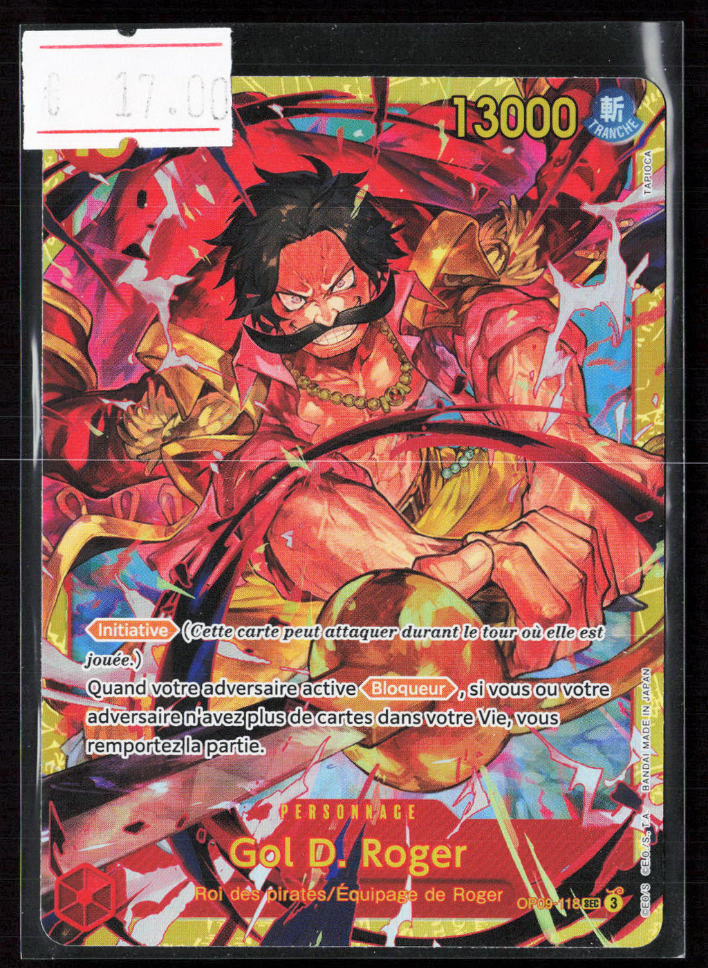 GOL D. ROGER - OP09-118 - OP09 FR