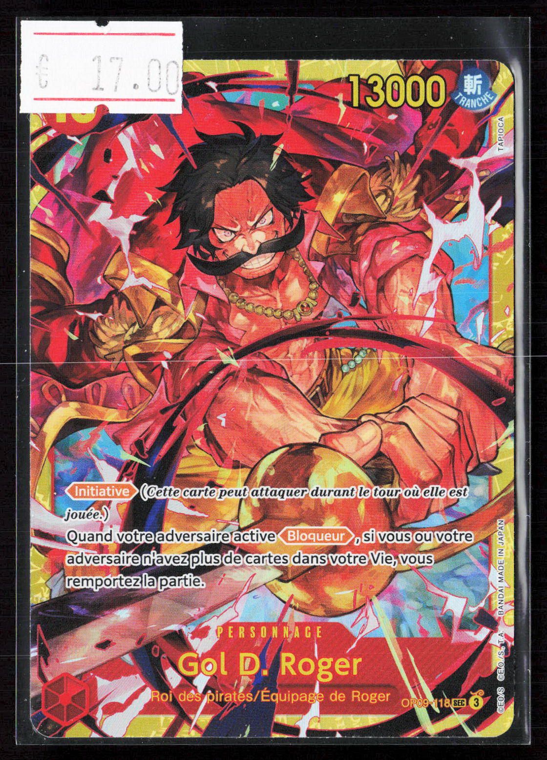 GOL D. ROGER - OP09-118 - OP09 FR
