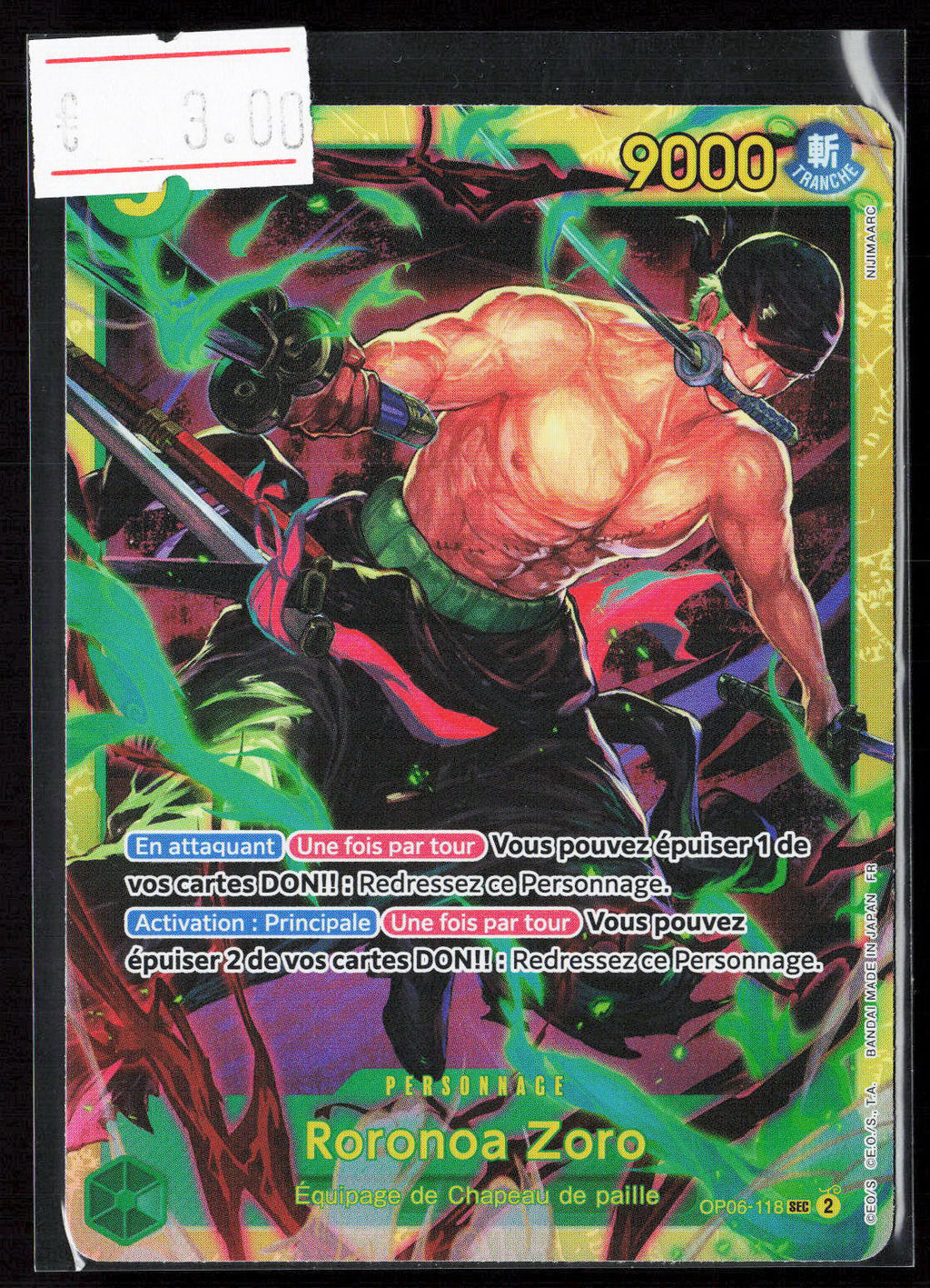 ZORO -OP06-118 - PRB02 FR