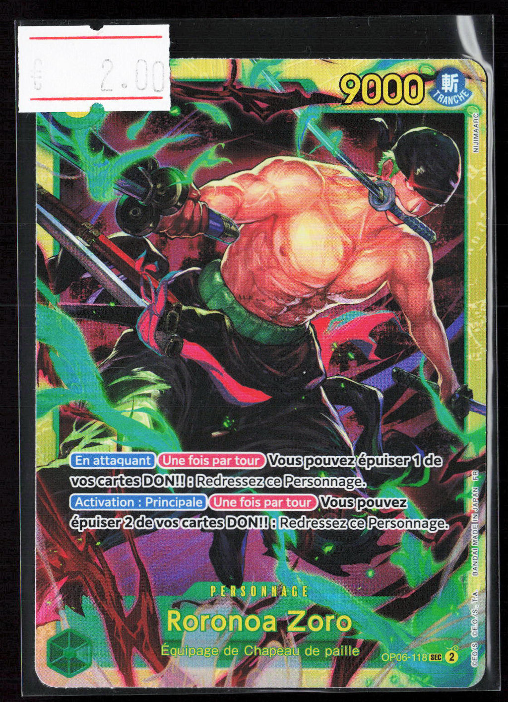 ZORO -OP06-118 - PRB02 FR