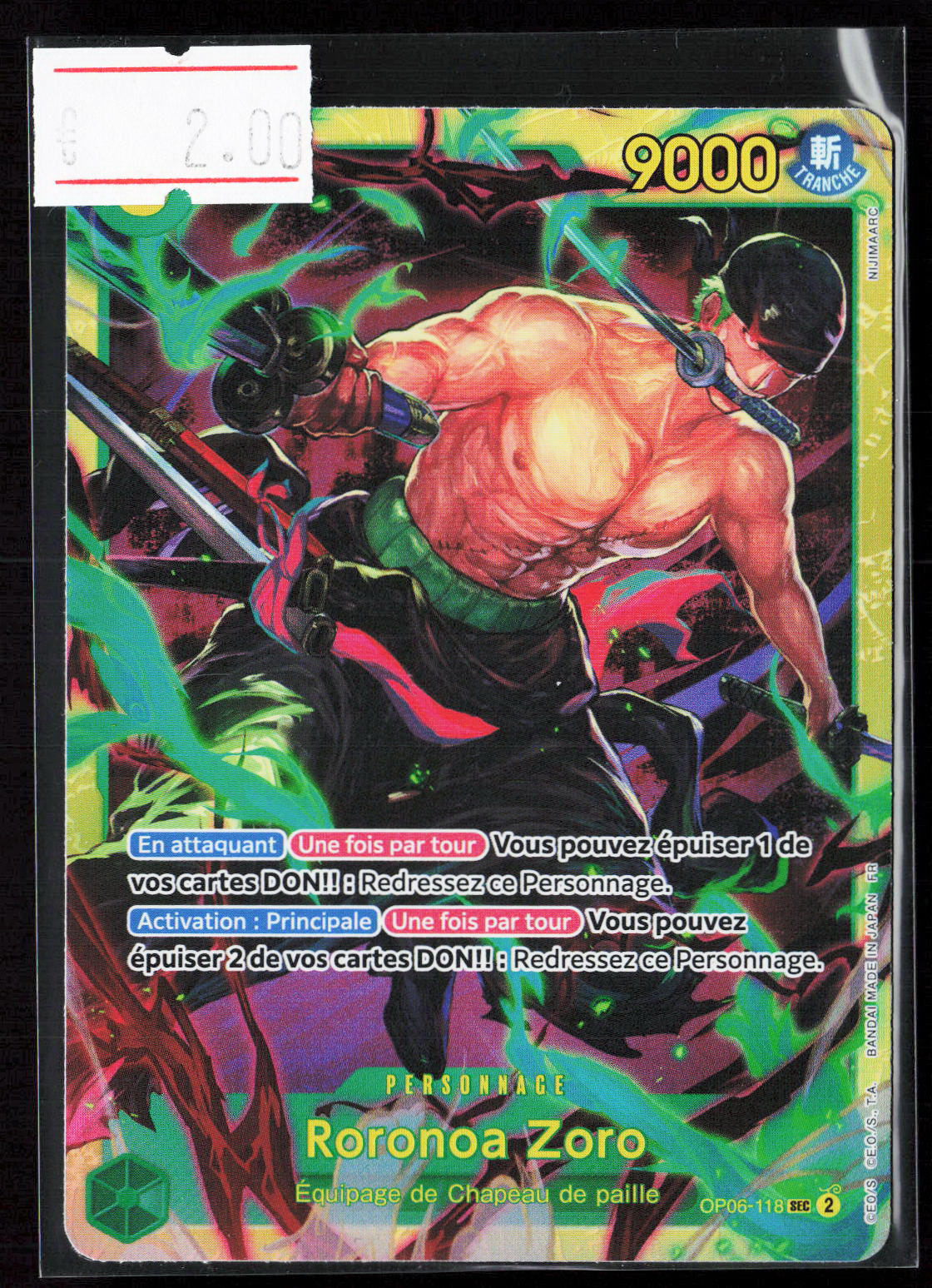 ZORO -OP06-118 - PRB02 FR