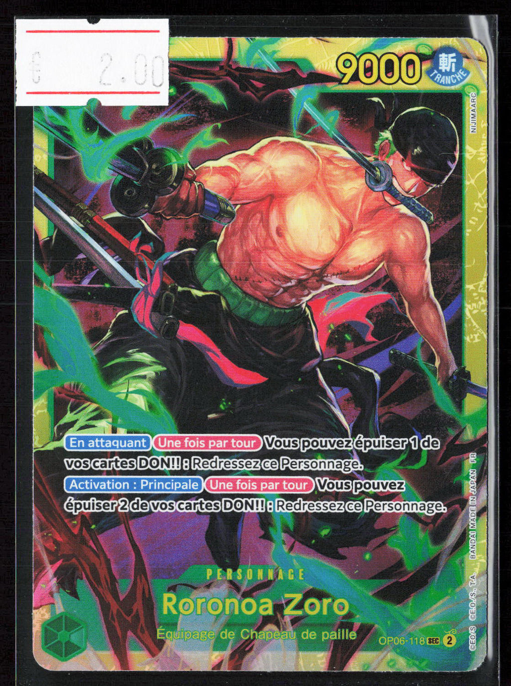 ZORO -OP06-118 - PRB02 FR