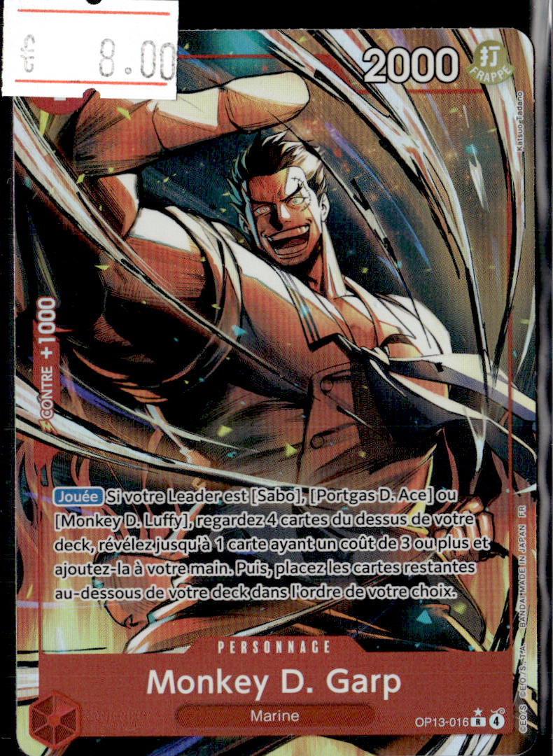 MONKEY D. GARP  - OP13 - 016 - OP13 FR