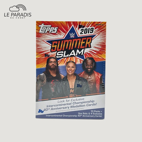 WWE Summer Slam 2019 Topps Blaster Box